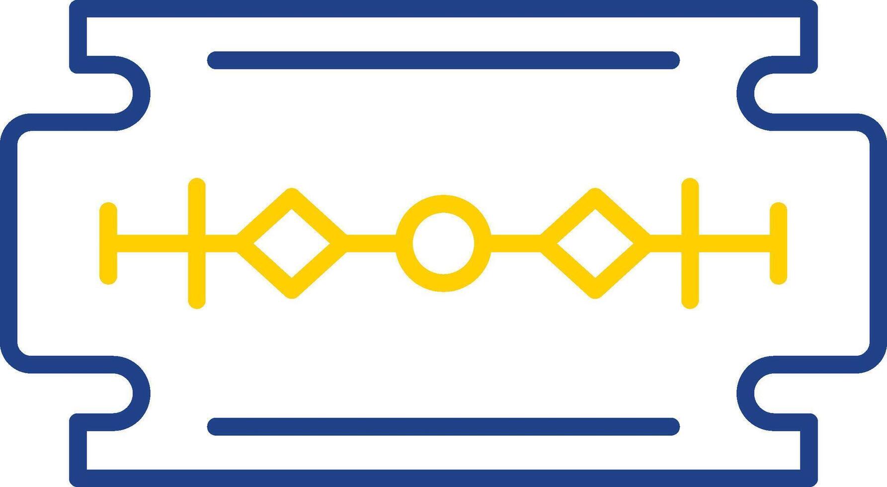 Blade Line Two Color Icon vector