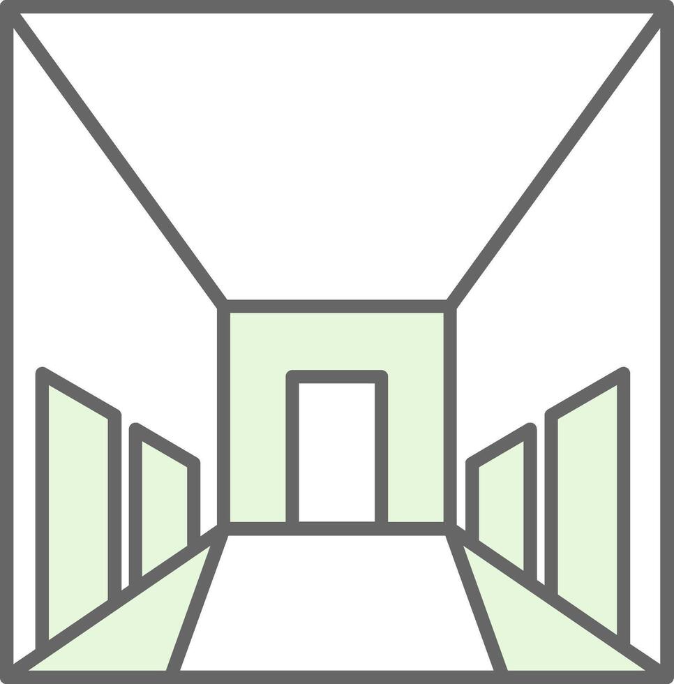 Hallway Fillay Icon vector