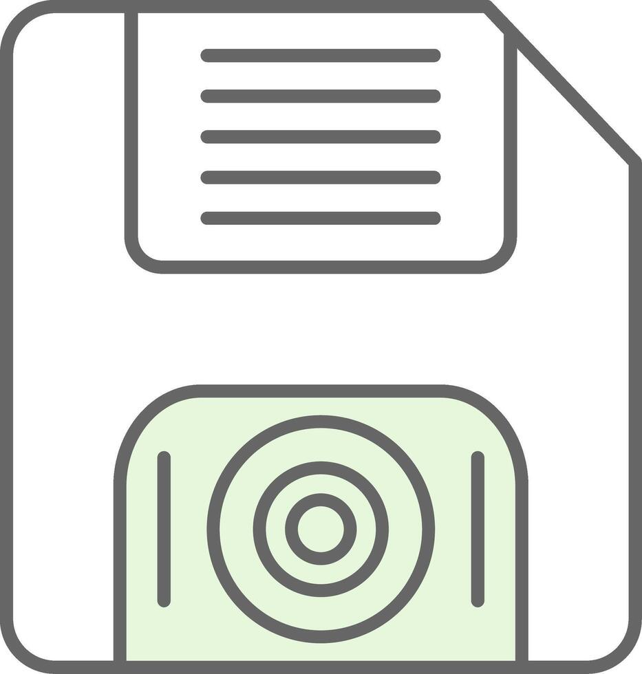 Floppy Disk Fillay Icon vector