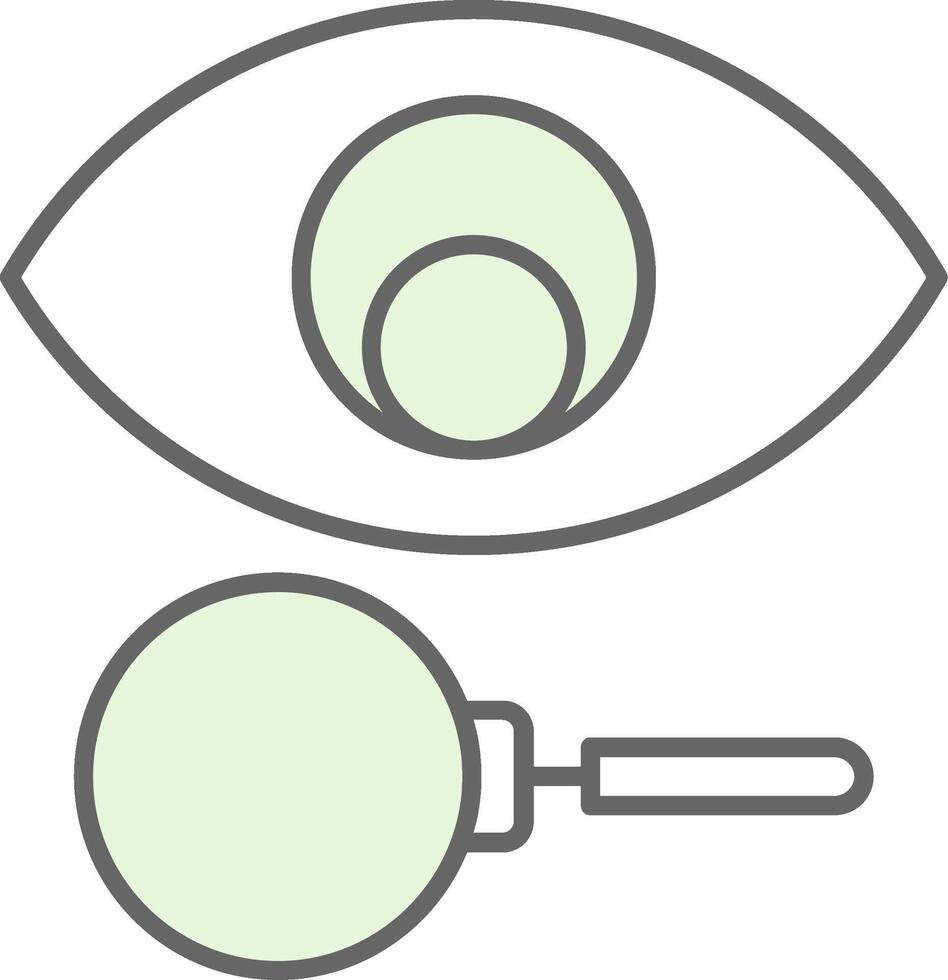 Vision Fillay Icon vector