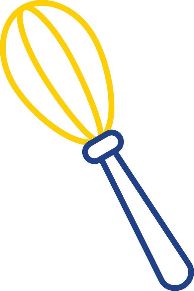 Whisk Line Two Color Icon vector