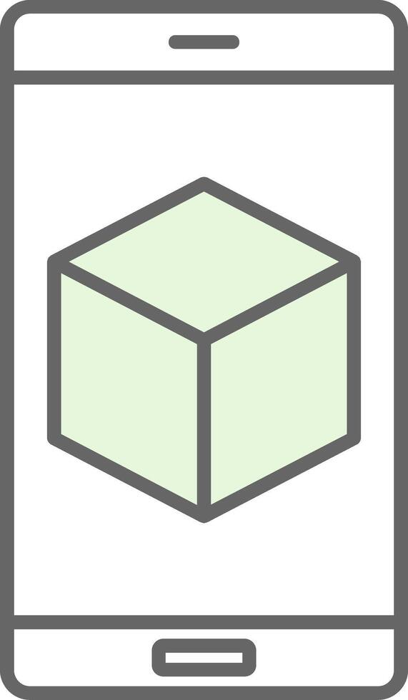 3d Fillay Icon vector