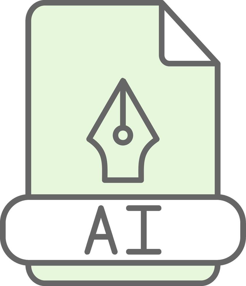 Ai Fillay Icon vector