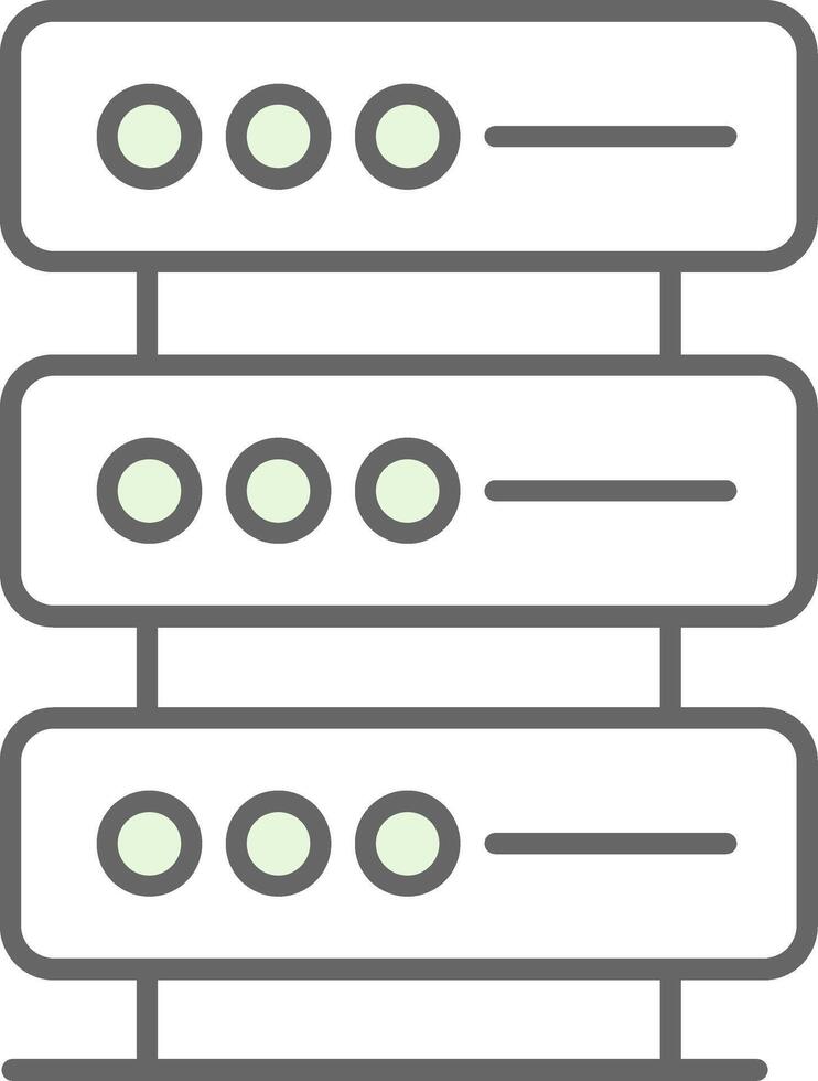 Database Fillay Icon vector