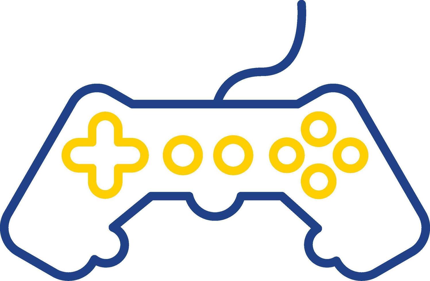 Game Line Two Color Icon vector