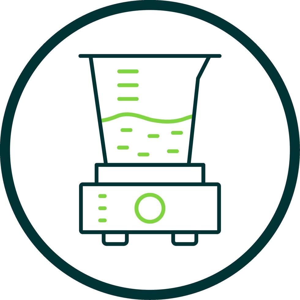 Juicer Line Circle Icon vector