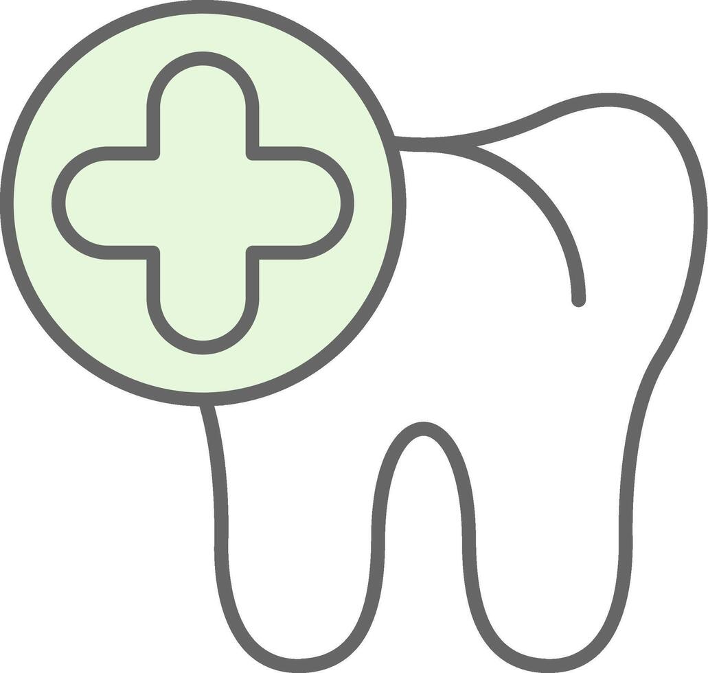 Dental Fillay Icon vector