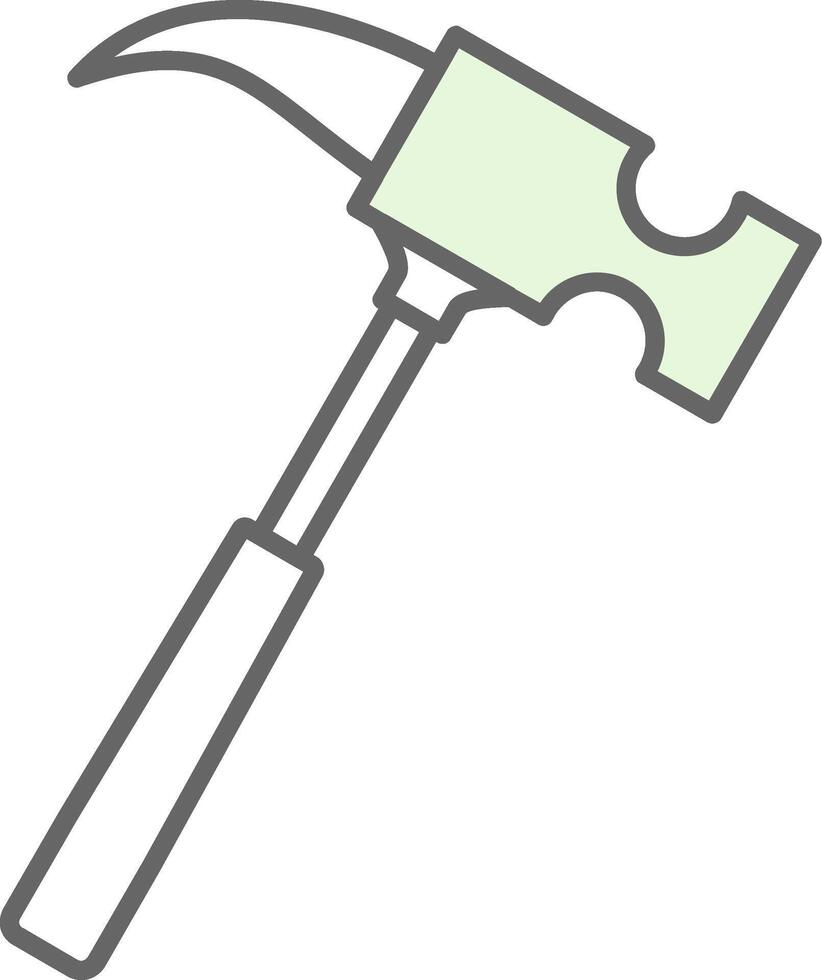 Hammer Fillay Icon vector