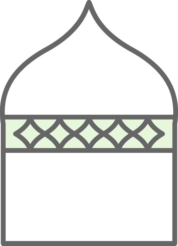 Islamic Architecture Fillay Icon vector