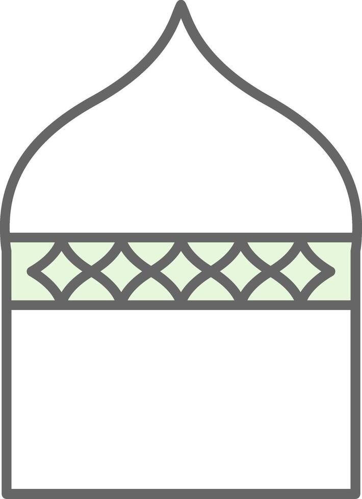 Islamic Architecture Fillay Icon vector