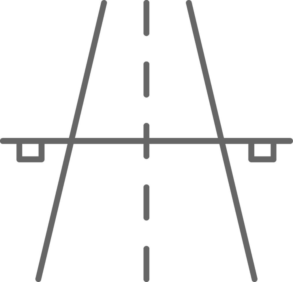 autopista relleno icono vector