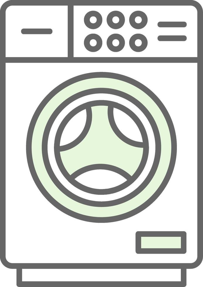 Washing Machine Fillay Icon vector