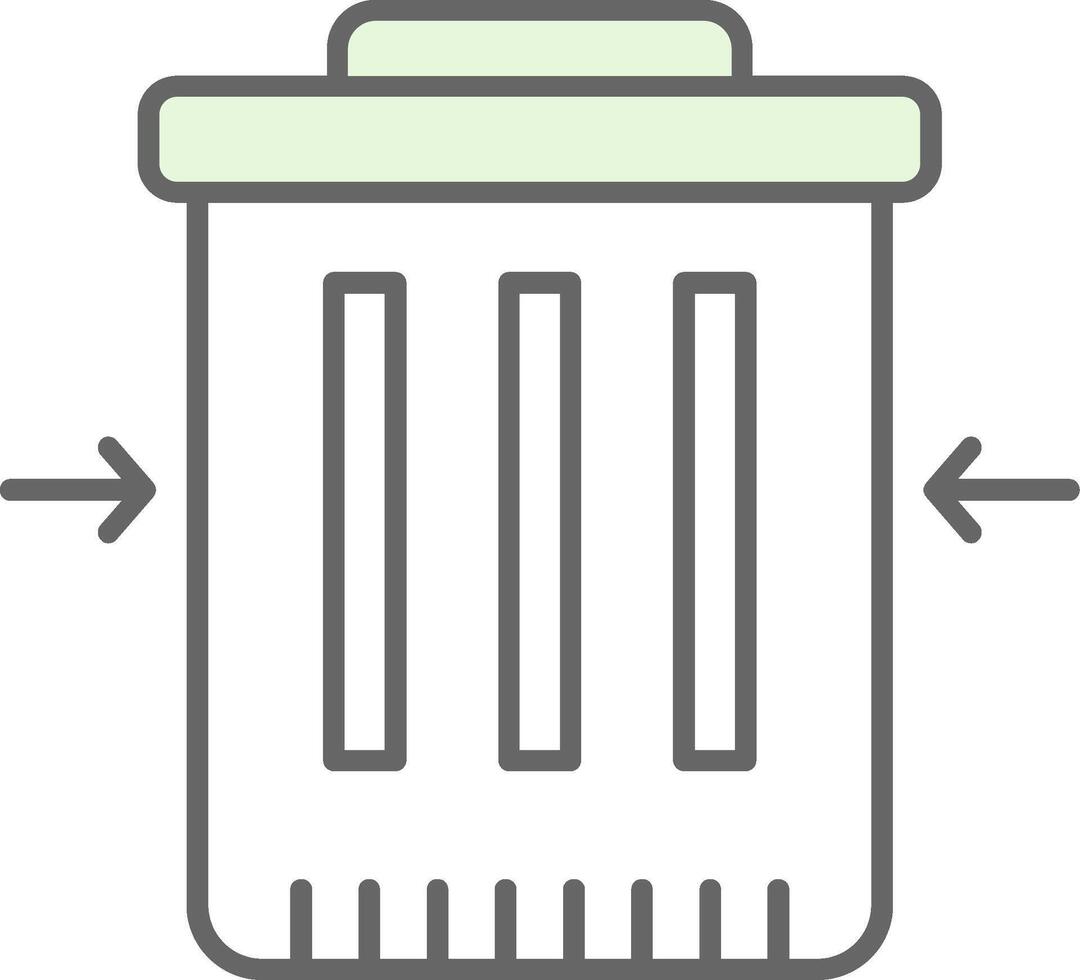 Waste Reduction Fillay Icon vector
