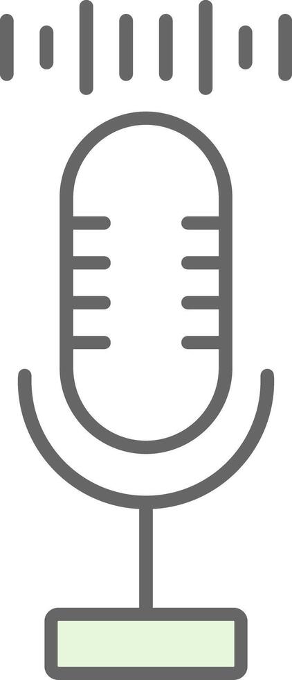 Audio Recorder Fillay Icon vector