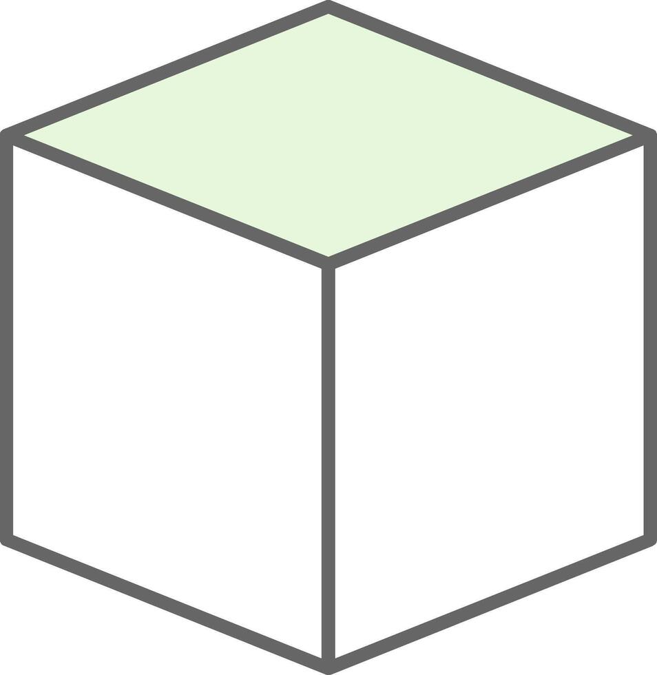 3D Design Fillay Icon Fillay Icon vector
