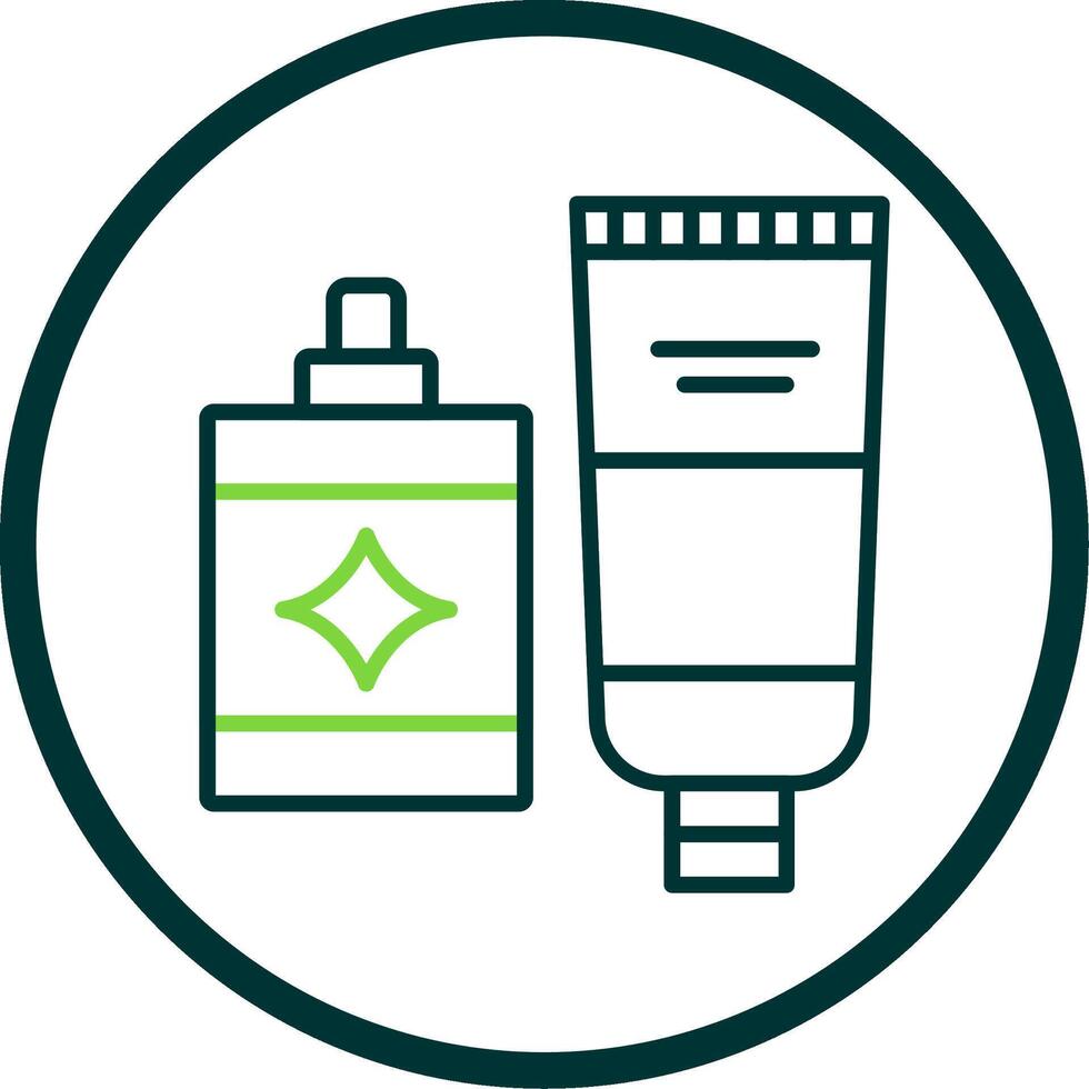 Hygiene Product Line Circle Icon vector