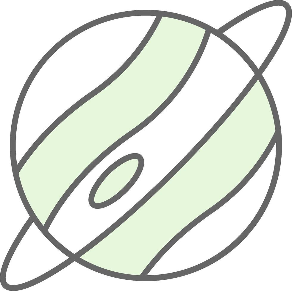 Planet Fillay Icon vector