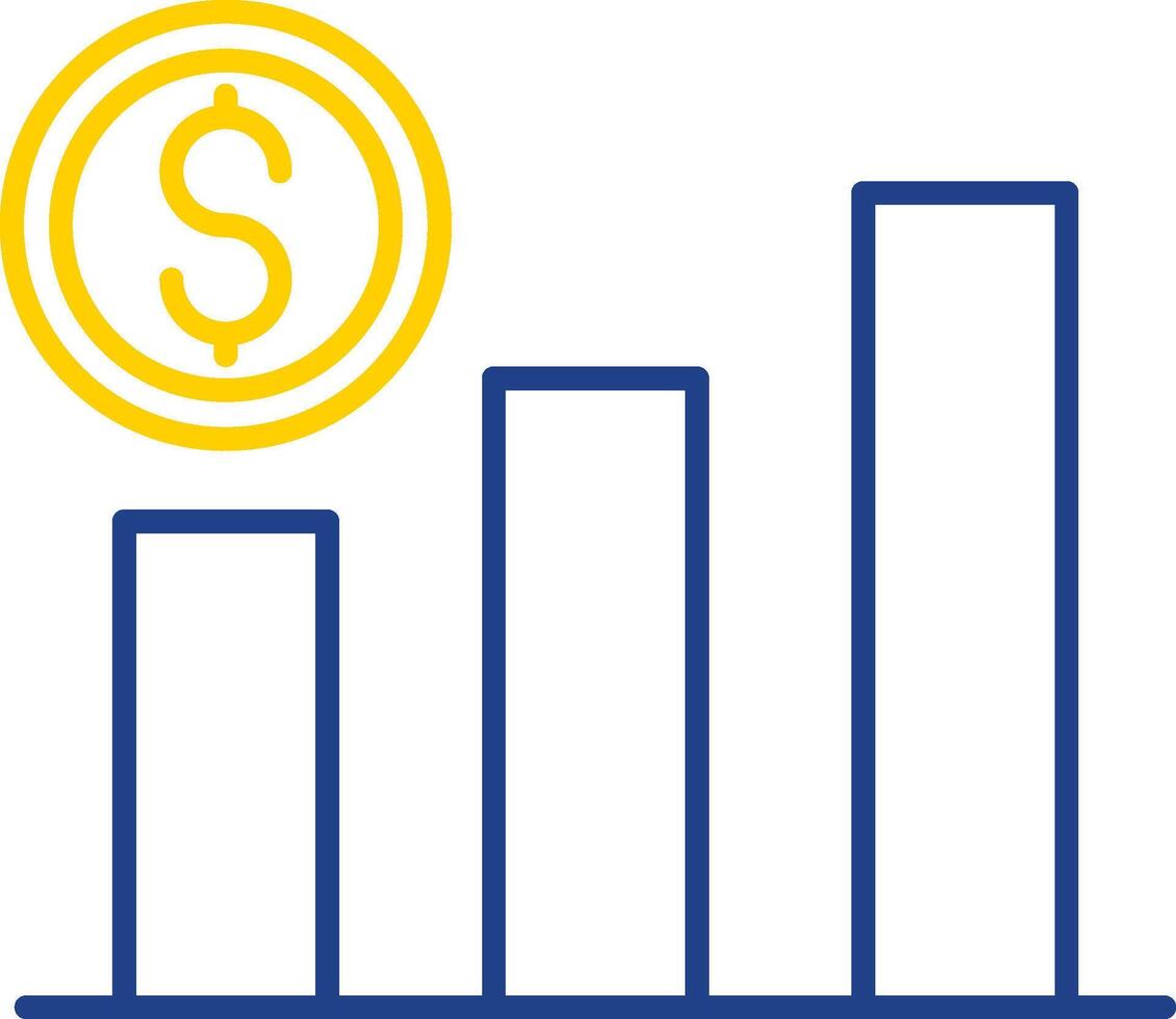 Benefits Line Two Color Icon vector