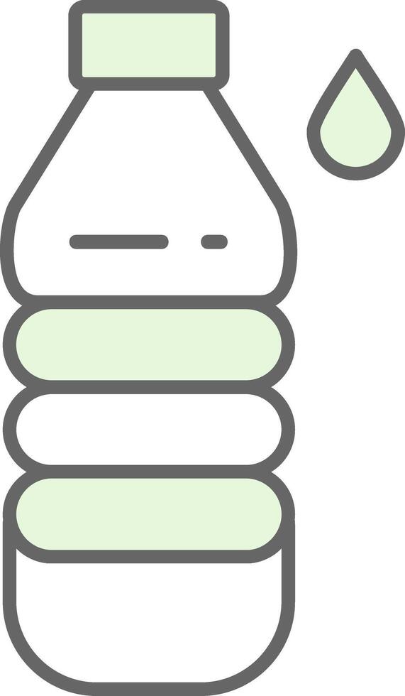 Water Bottle Fillay Icon vector