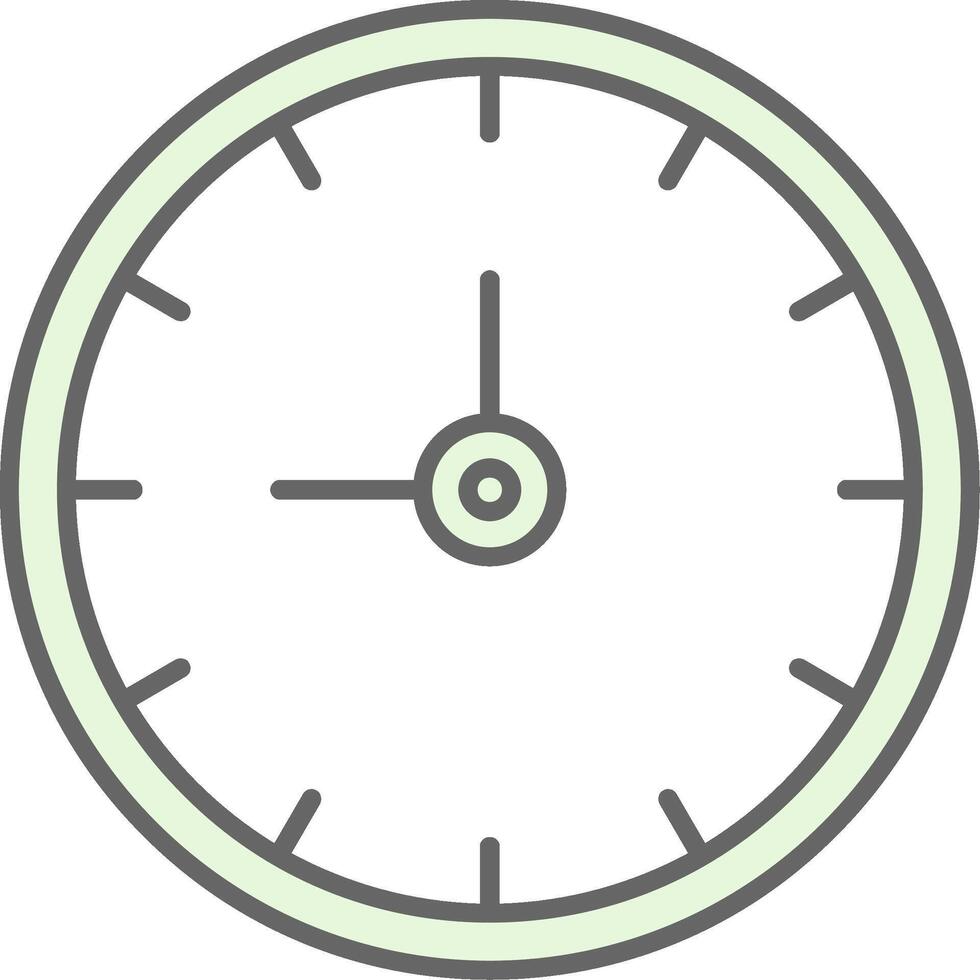 Clock Fillay Icon vector