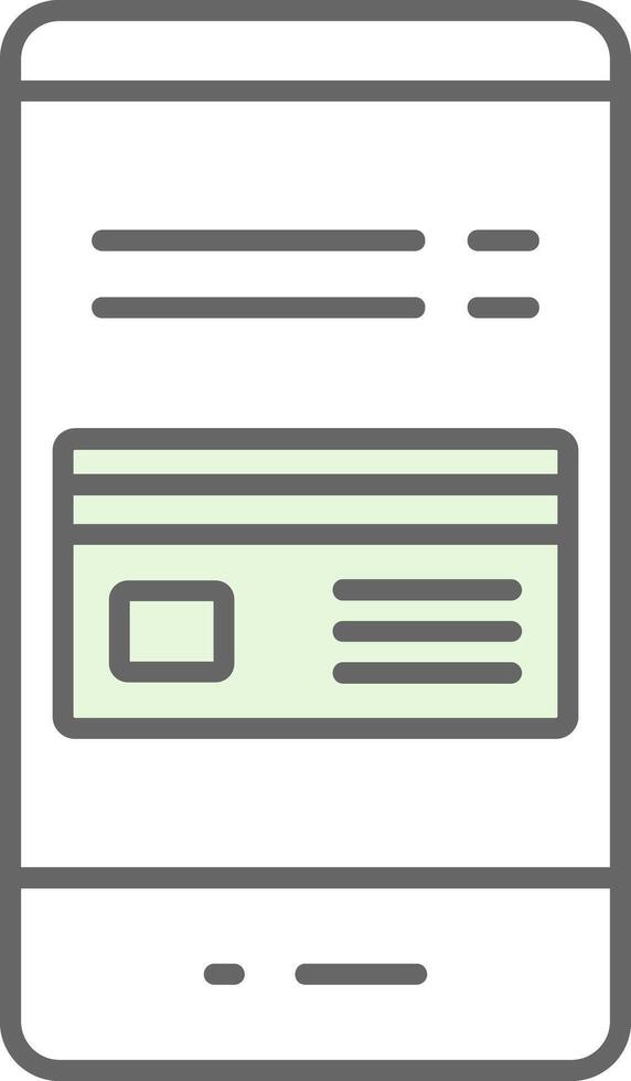 Card Payment Fillay Icon vector