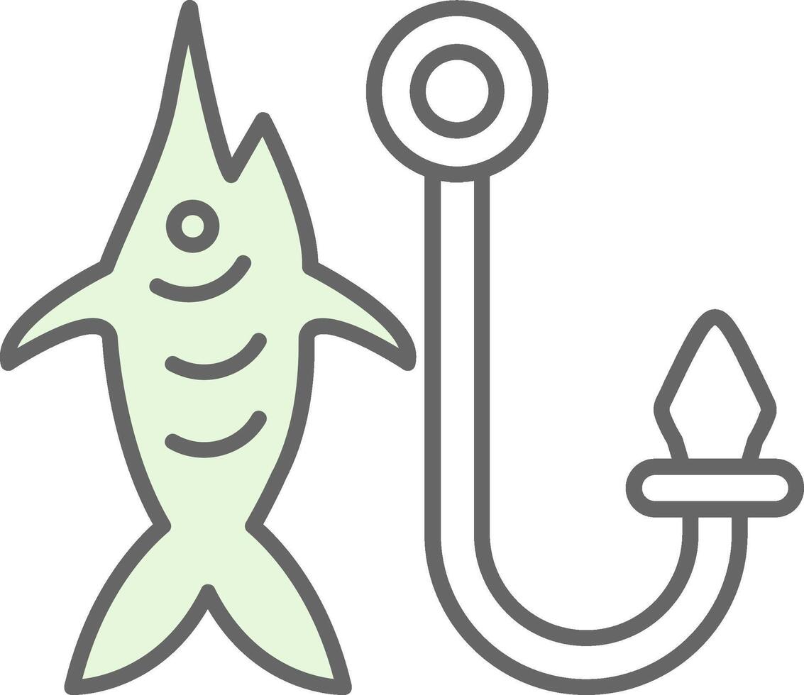 Fishhook Fillay Icon vector
