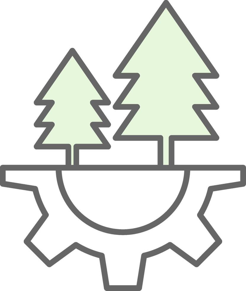 Ecology Fillay Icon vector