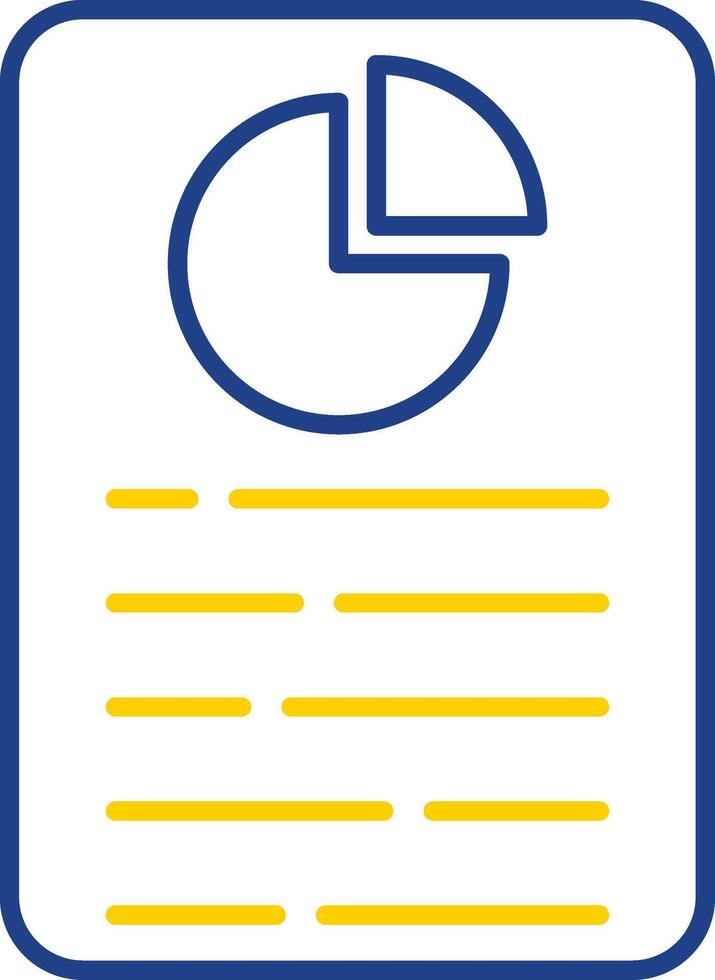 Report Line Two Color Icon vector