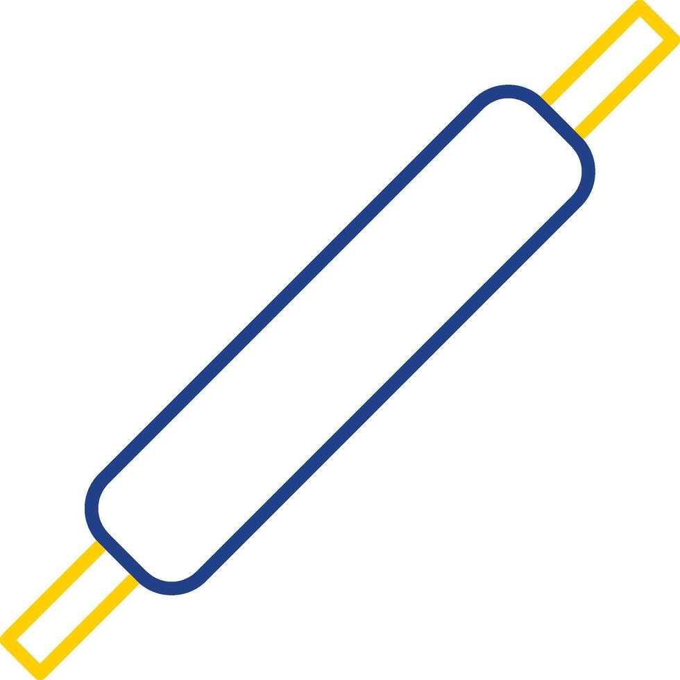 Rolling Pins Line Two Color Icon vector