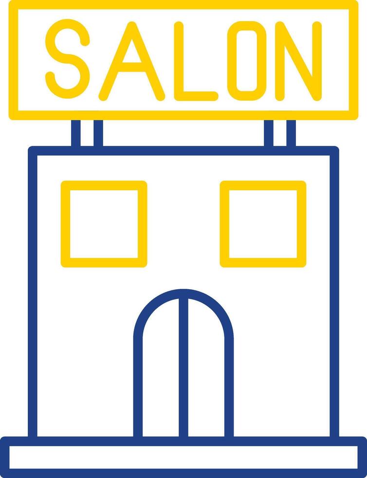 Salon Line Two Color Icon vector