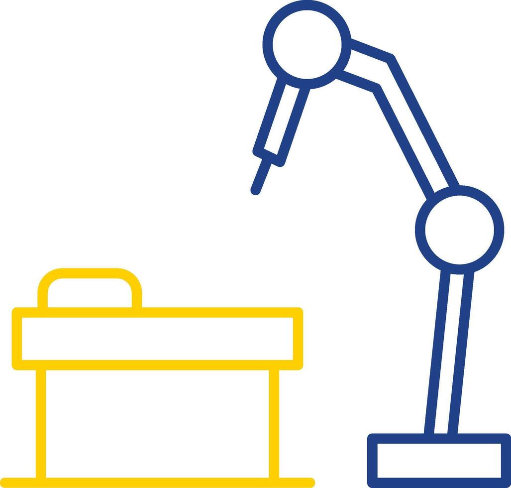 Robotic Surgery Line Two Color Icon vector