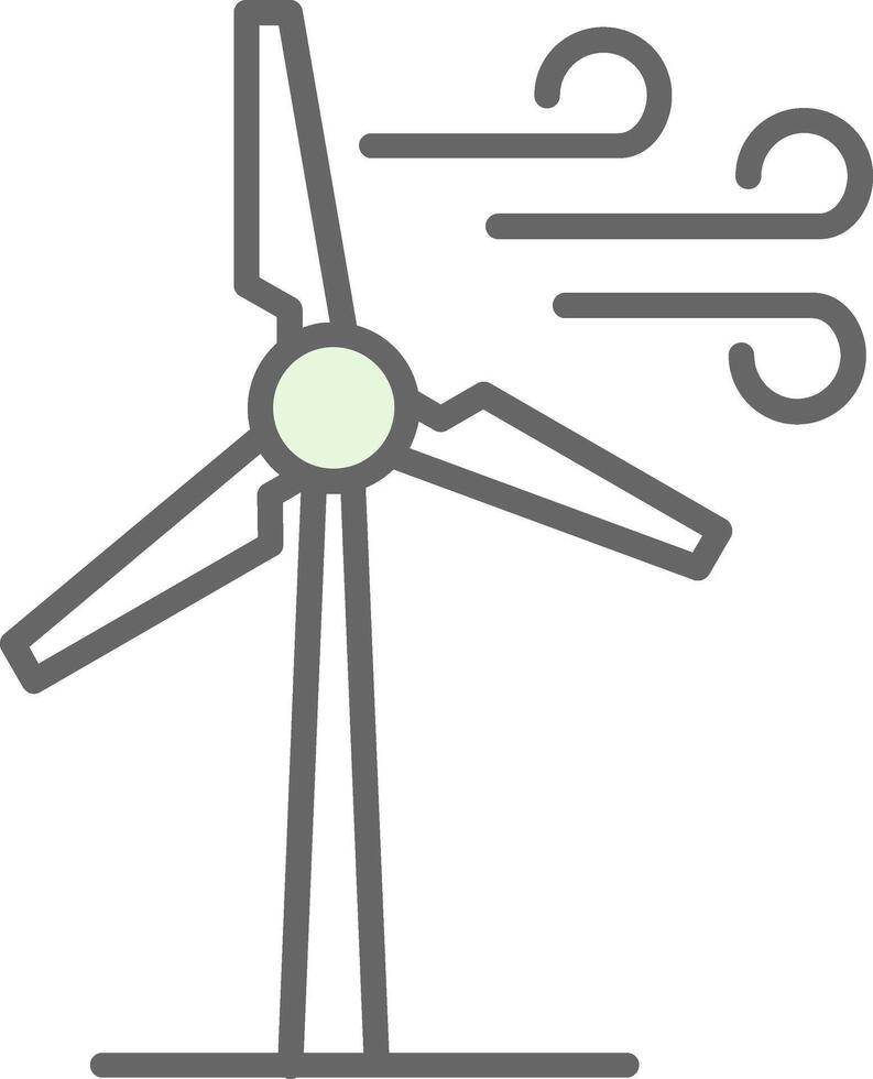 Windmills Fillay Icon vector