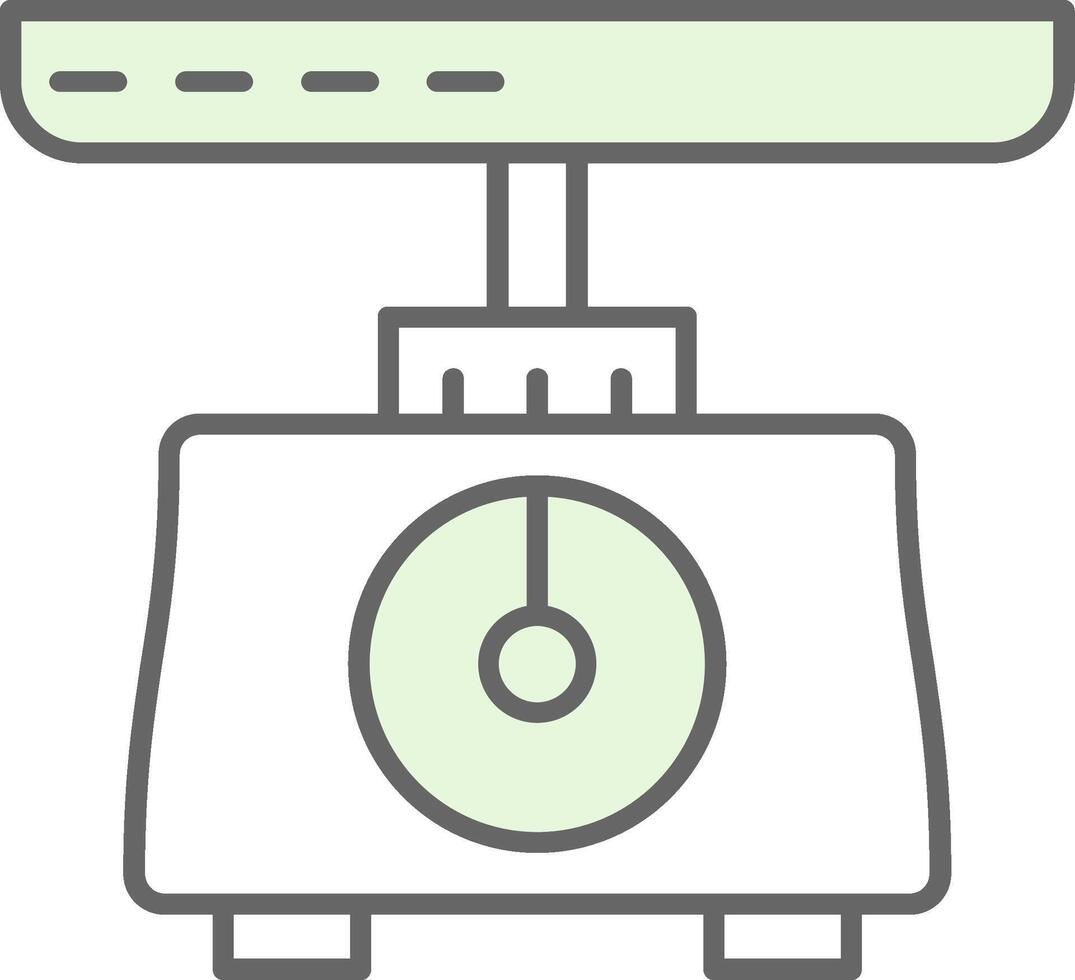 Weighing Scale Fillay Icon vector