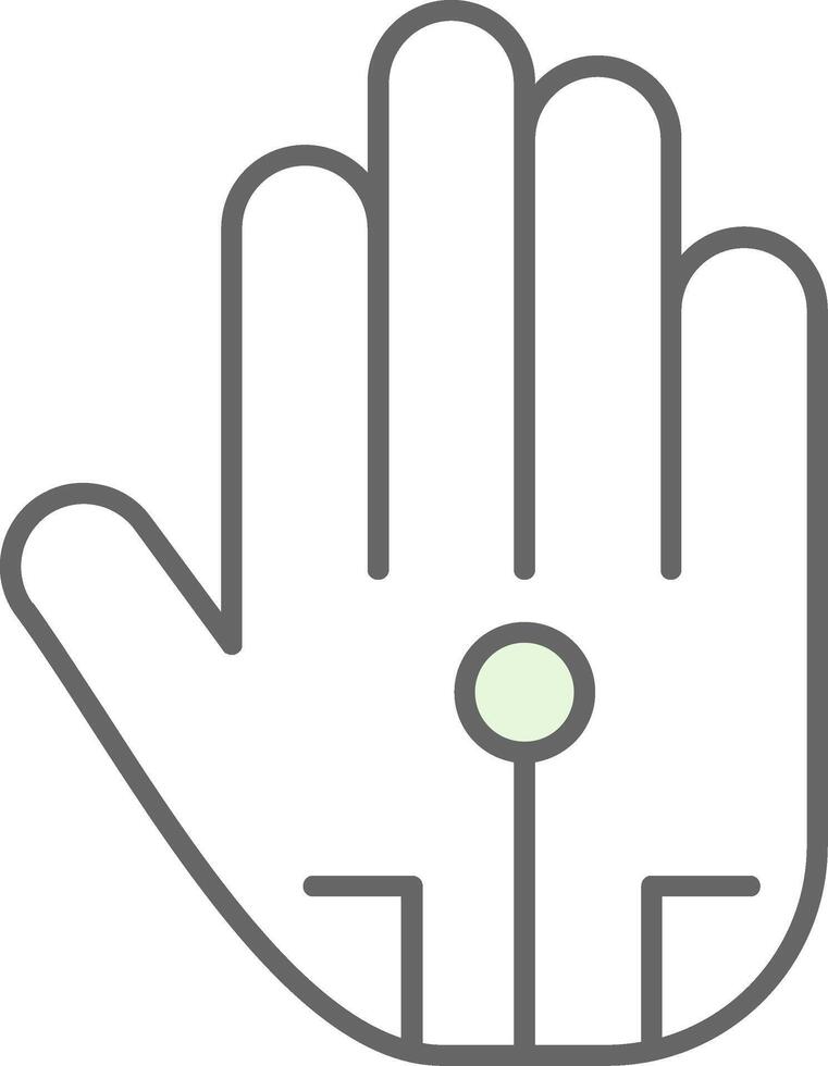 Wired Glove Fillay Icon vector