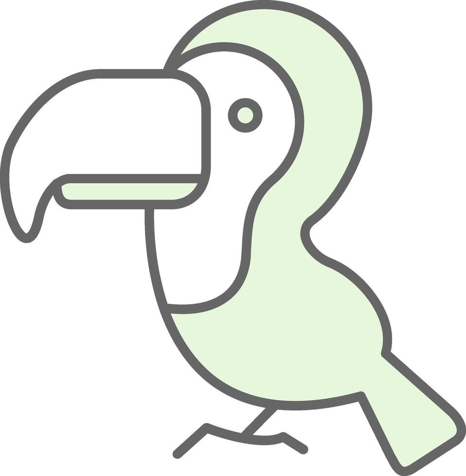 Toucan Fillay Icon vector