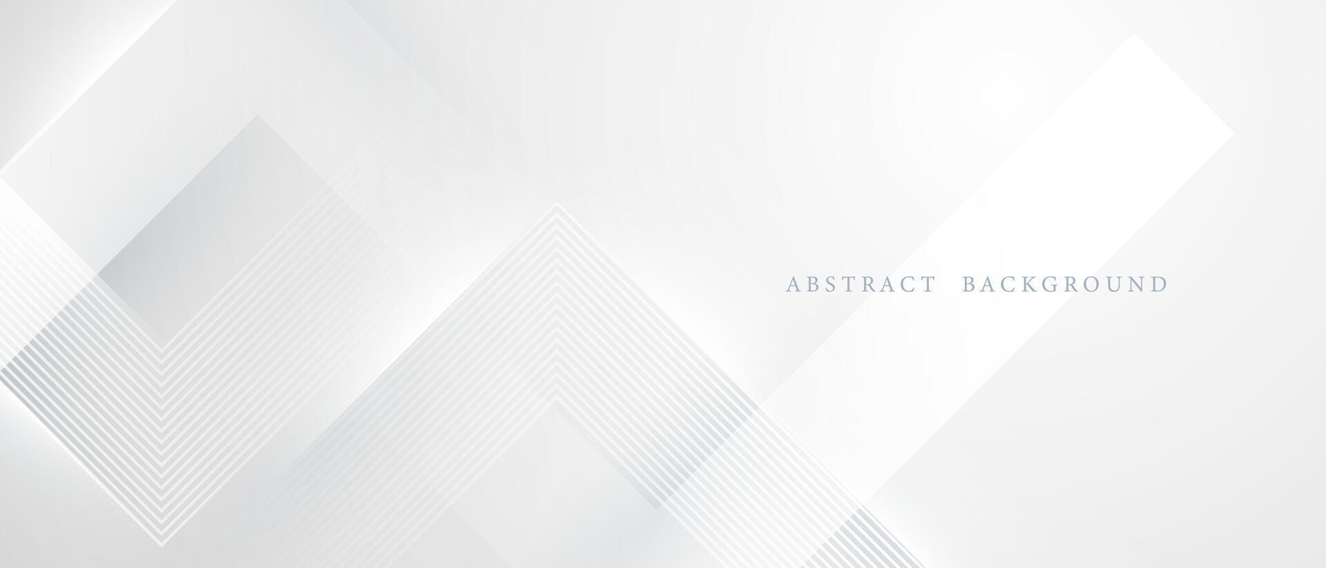 White geometric abstract background design modern illustrations vector
