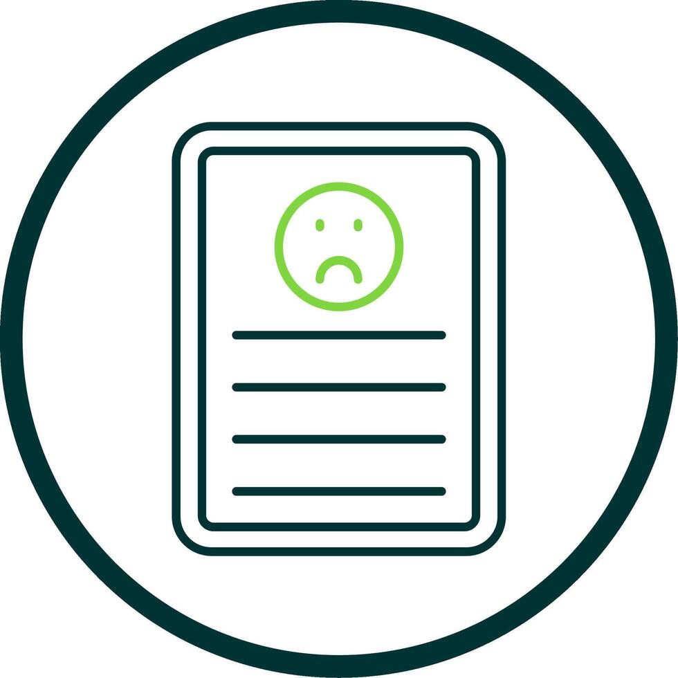 Complaint Line Circle Icon vector