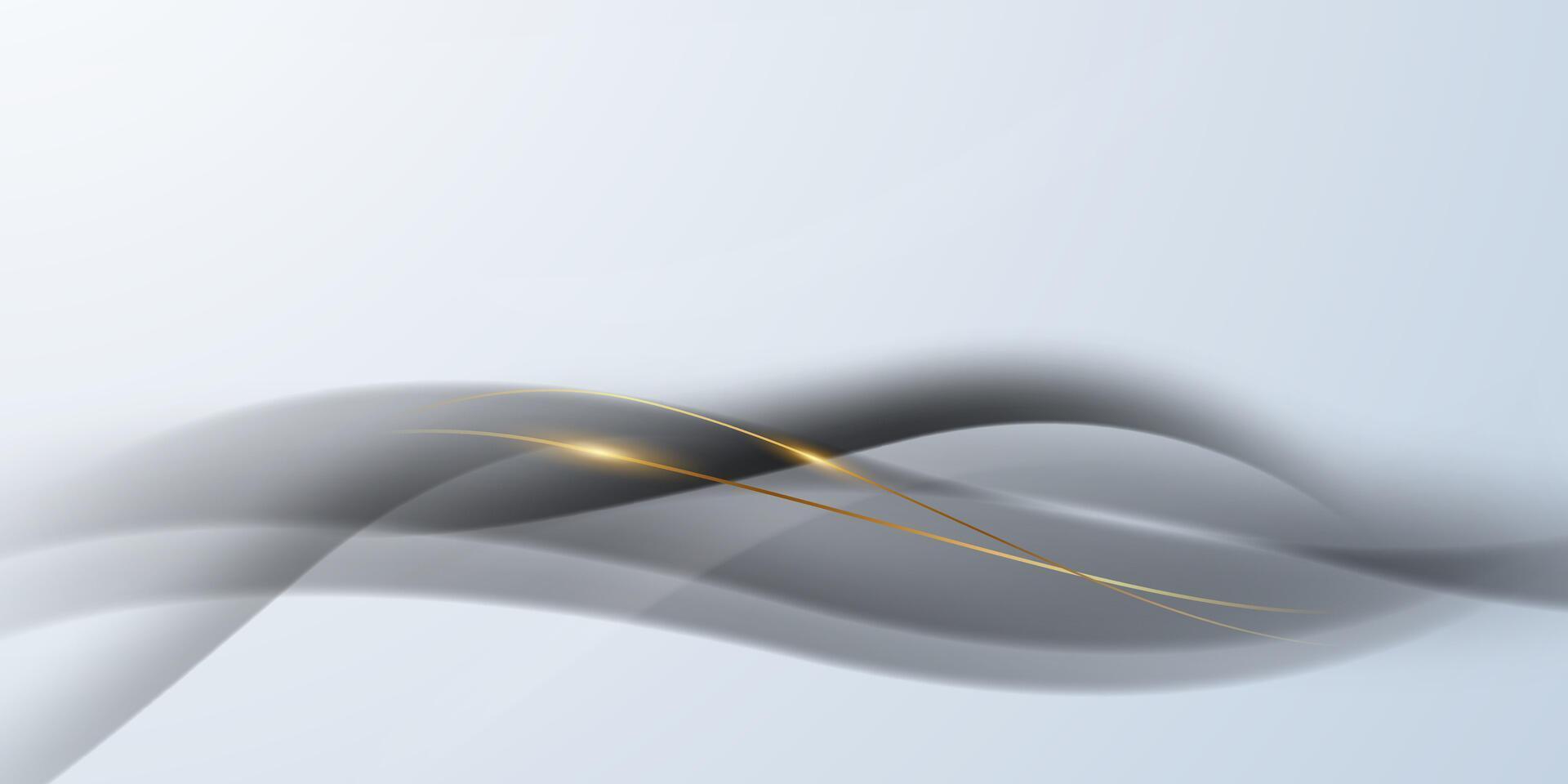 Abstract background with luxury golden lines illustration. vector