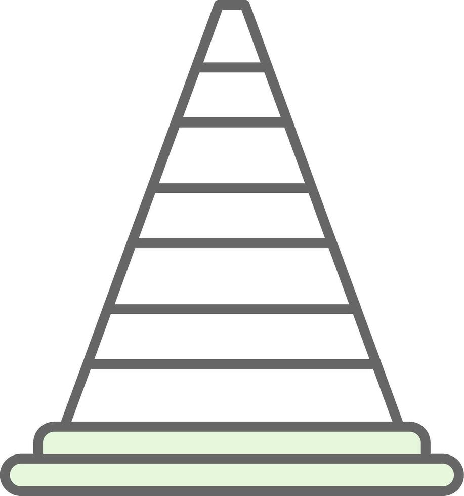 Cone Fillay Icon vector