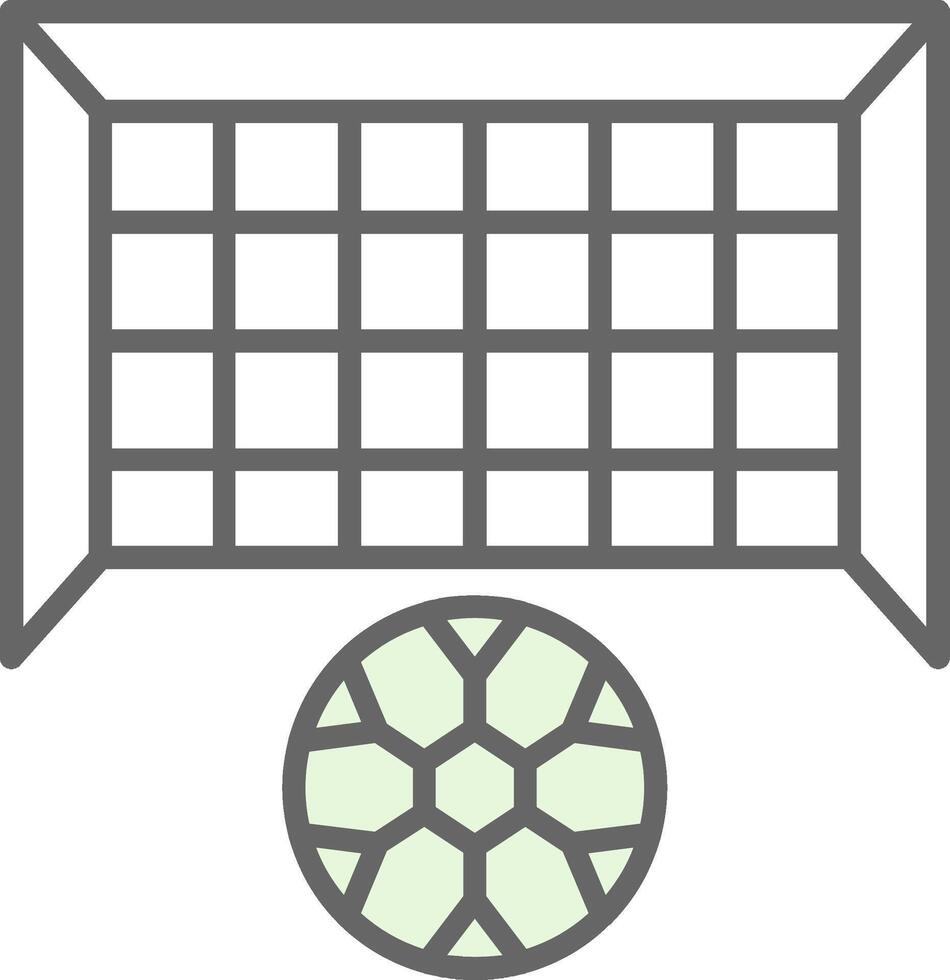 Goal Post Fillay Icon vector