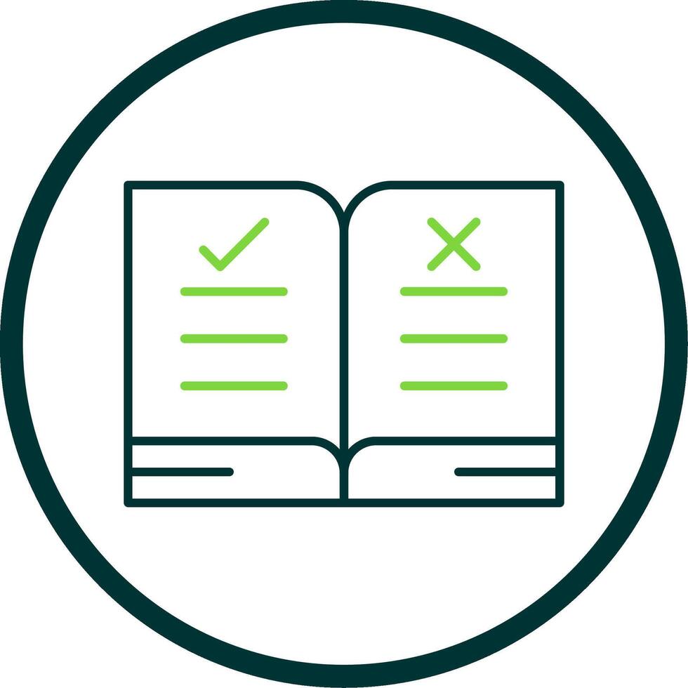 Guidelines Line Circle Icon vector