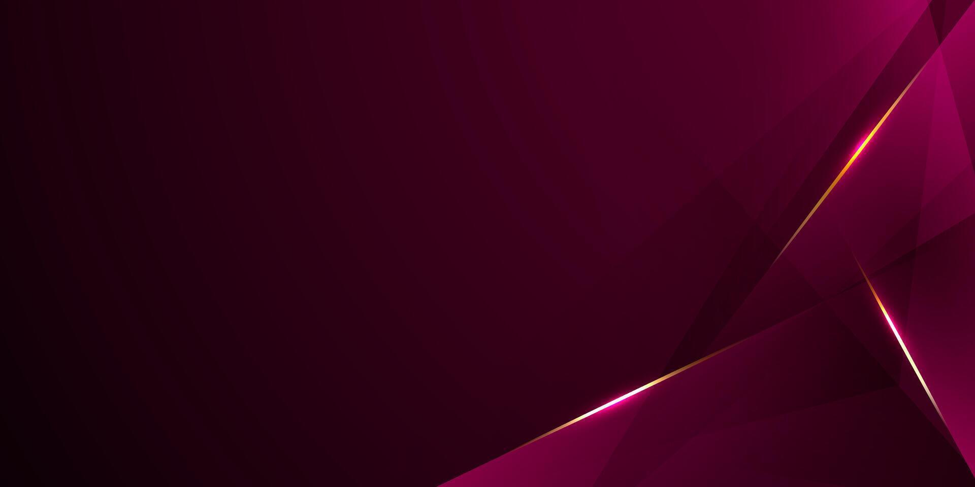 Abstract background design modern red and gold geometric elements illustration vector