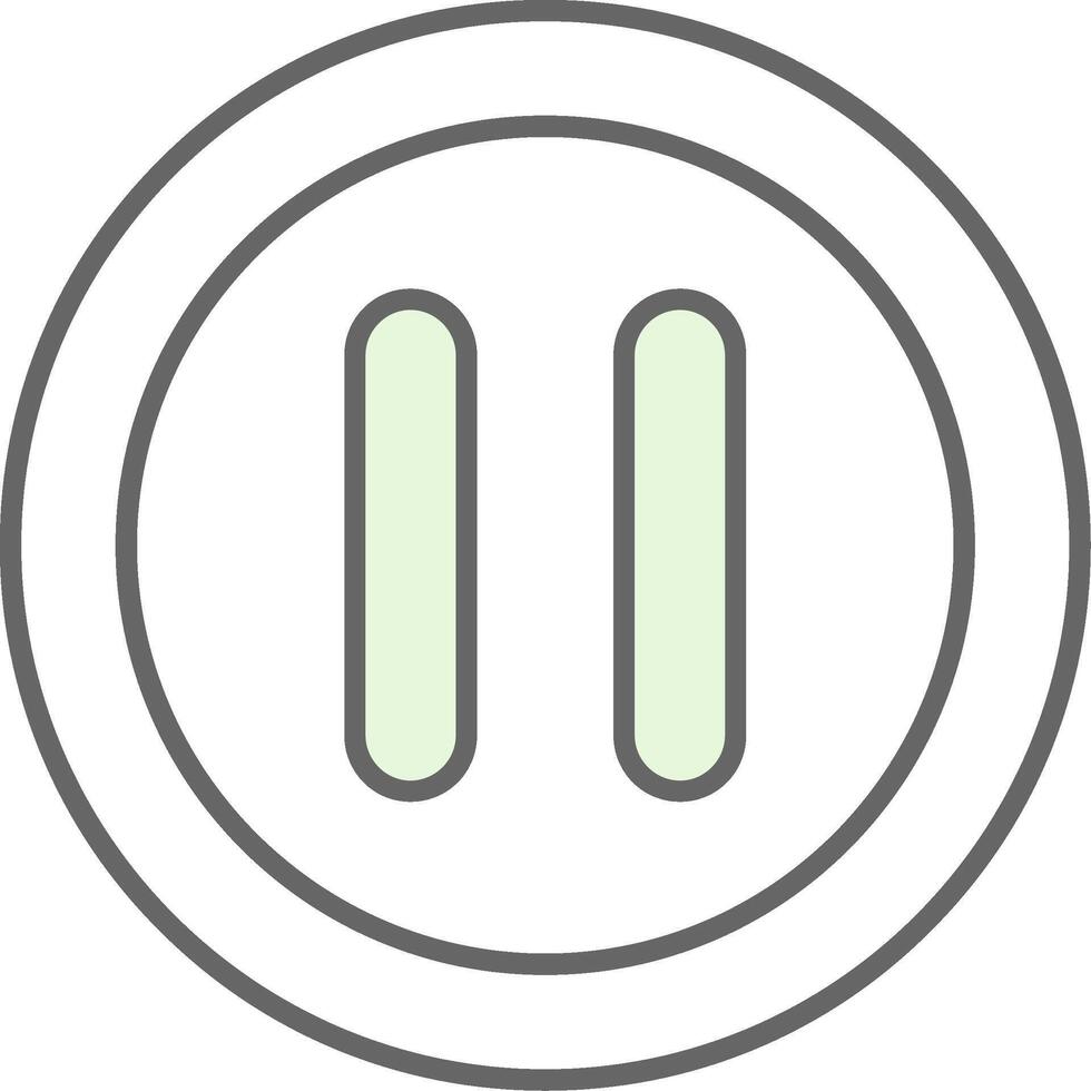 Pause Fillay Icon vector