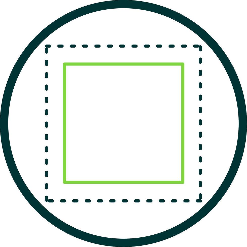 Marquee Line Circle Icon vector