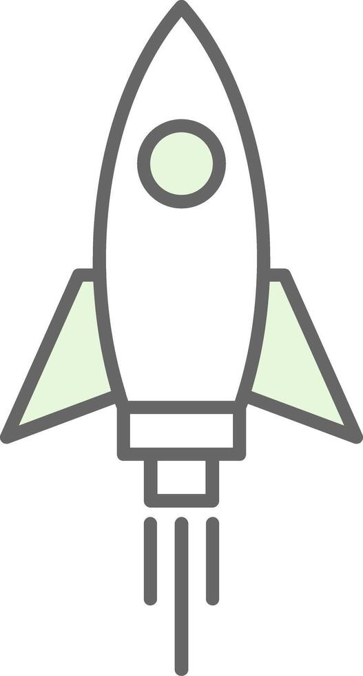 Rocket Fillay Icon vector