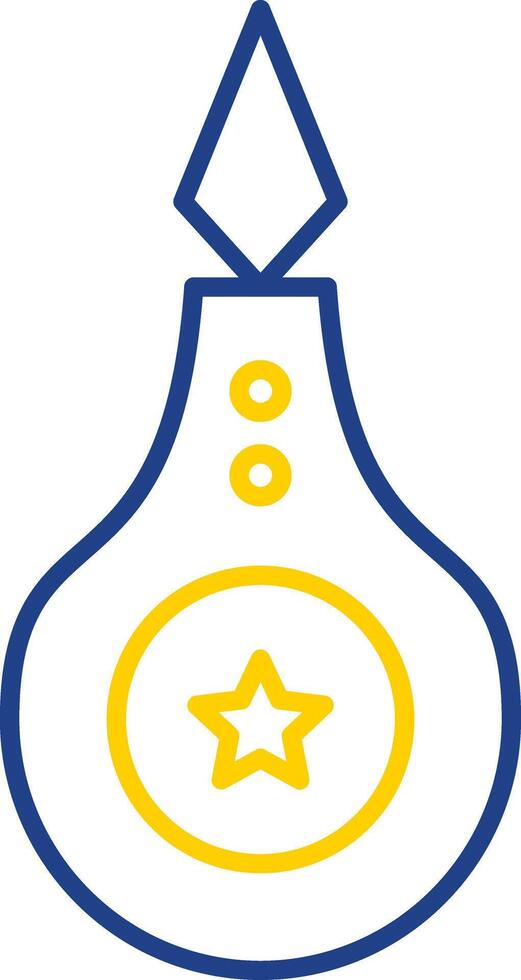 Threader Line Two Color Icon vector
