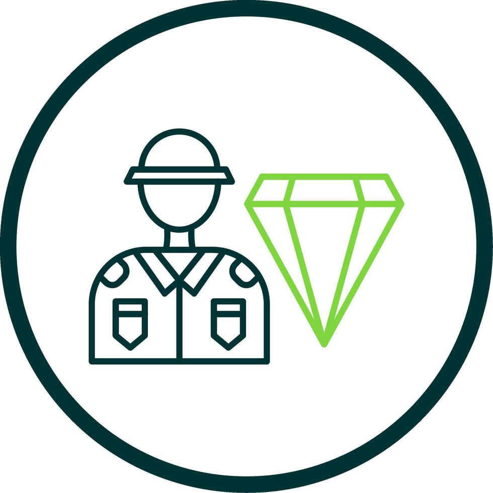 High Value Line Circle Icon vector