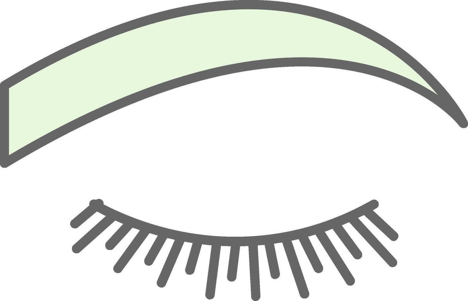 Eyebrow Fillay Icon vector