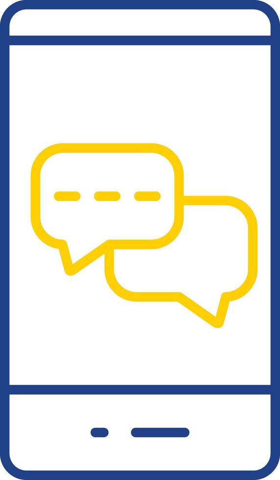 Messages Line Two Color Icon vector