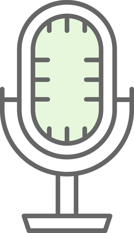 Studio Microphone Fillay Icon vector